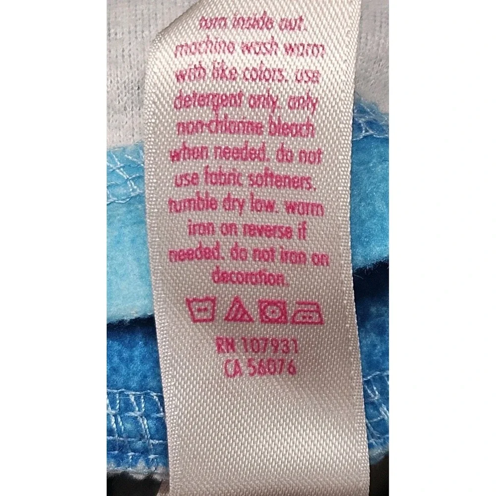 Girls Justice One-piece Rainbow Pajama  Unicorn Latte Size 12 Hooded